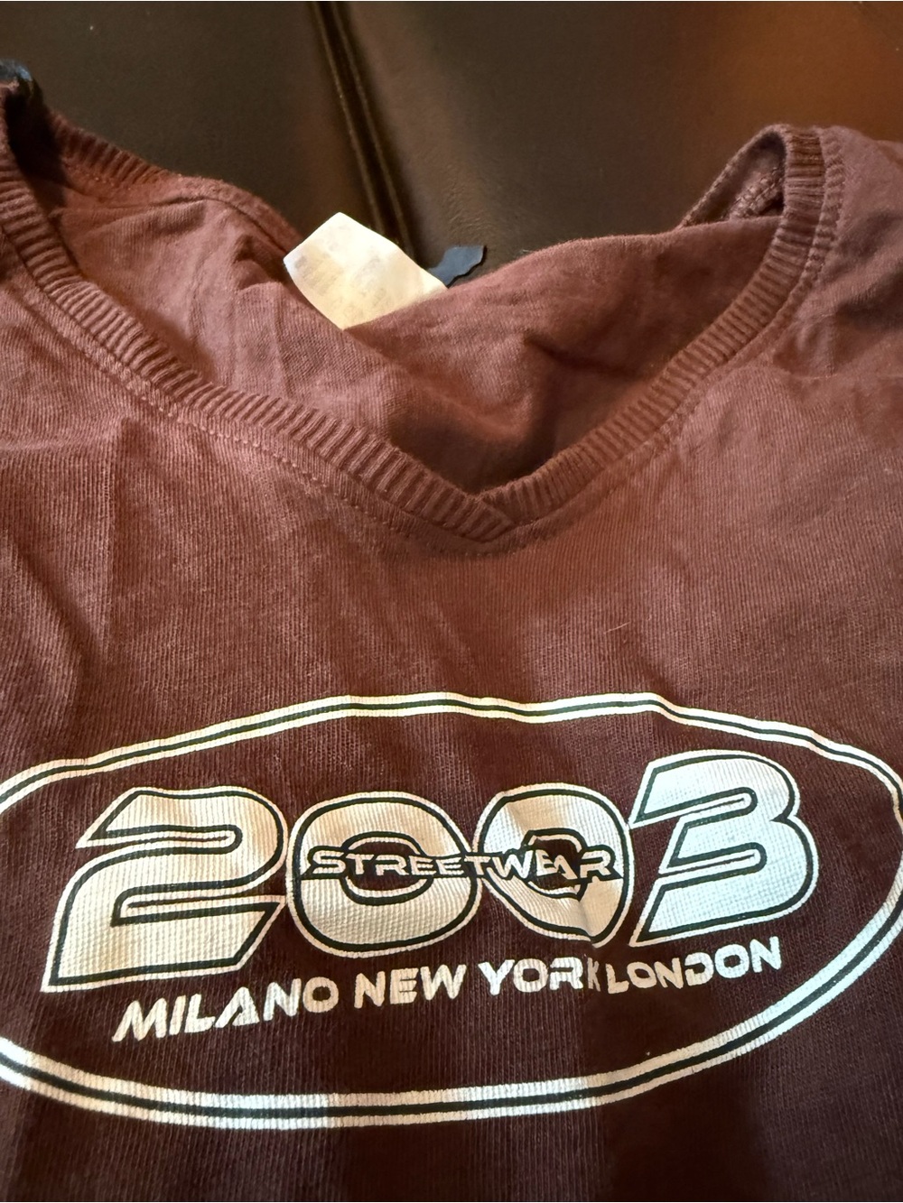 Divided Burgundy Cropped Streetwear Graphic Top